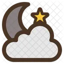 Night Moon Star Icon