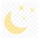 Crescent Moon Night Icon