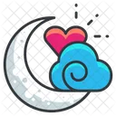 Night Love Moon Icon