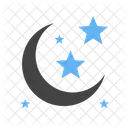 Night Moon Stars Icon