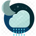 Night Rain Cloud Icon
