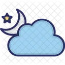 Cloud Weather Moon Icon