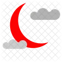 Cloud Moon Nature Icon