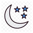 Night Night Time Starry Icon