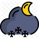 Night Snow Weather Icon