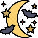 Night Halloween Moon Icon