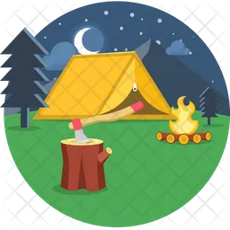 Night camp  Icon