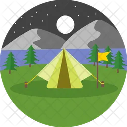Night camping  Icon