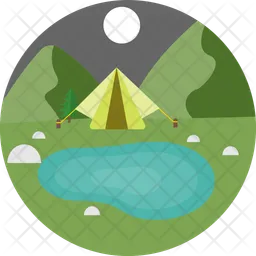 Night camping  Icon