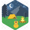 Night camping  아이콘