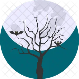 Night haunted tree  Icon