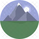 Night Hills Hills Mountain Icon