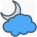 Weather Night Moon Icon