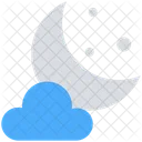 Weather Moon Cloud Icon