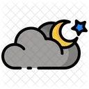 Moon Weather Cloud Icon