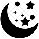 Night Crescent Moon Icon