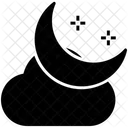 Night Crescent Moon Icon