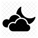 Night Cloud Moon Icon