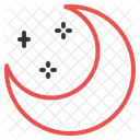 Night Moon Half Icon
