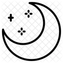 Night Moon Half Icon