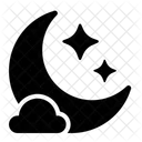 Night Moon Crescent Icon