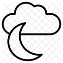 Night Crescent Evening Icon