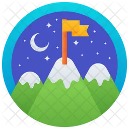 Night Landscape Badge  Icon