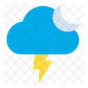 Flash Night Clouds Icon