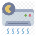 Night Mode Air Conditioner Sleep Icon