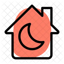 Night Mode House  Icon