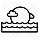 Night ocean  Icon
