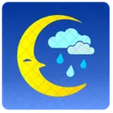 Night Cloud Rain Icon