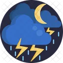 Rain Lightining Thunderstorm Icon