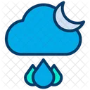 Night Rain Rainy Icon