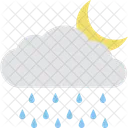 Night Raining Weather Icon