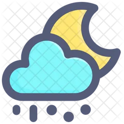 Night Snow Fall  Icon