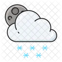 Snowing Cloud Weather Icon