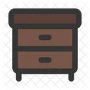 Night Stand Drawer Bedroom Icon