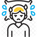 Night Sweat Sweating Perspiration Icon