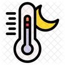 Night Temperature Cold Night Icon