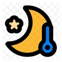 Night Temperature Night Moon Icon