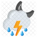 Thunderstorm Rainstorm Rain Icon