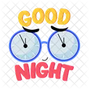 Night Time Clocks Good Night Icon