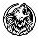 Night Wolf Animal Creature Icon