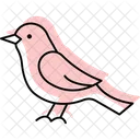 Nightingale Bird Singing Icon