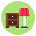 Side Table Nightstand Furniture Icon