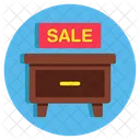 Side Table Nightstand Furniture Icon