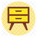 Side Table Nightstand Furniture Icon