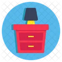 Side Table Nightstand Furniture Icon