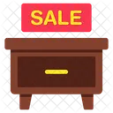 Side Table Nightstand Furniture Icon